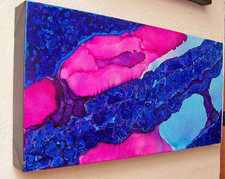 Original Abstract Painting by Jo and Jan Moore Romancing The Stone