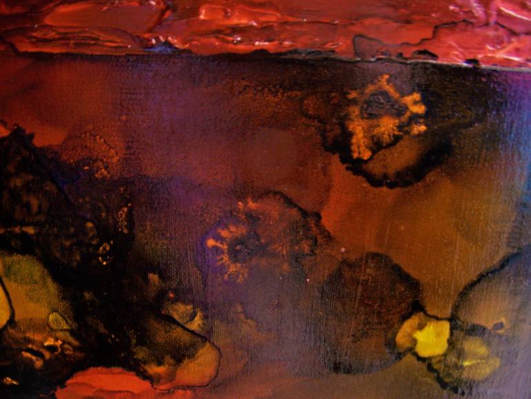 Original Abstract Expressionism Abstract Painting by Jo And Jan Moore Romancing The Stone