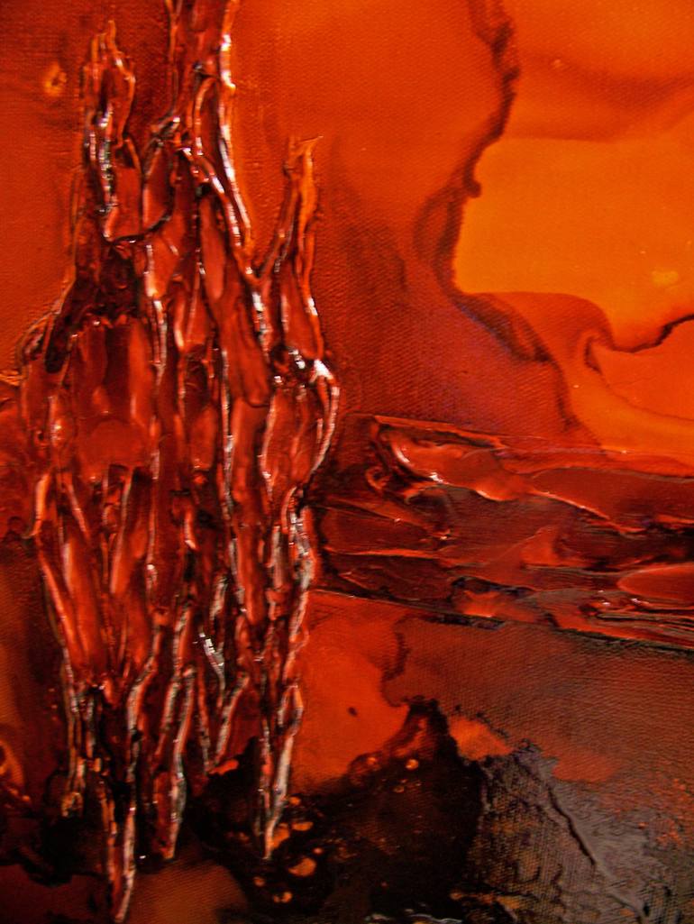 Original Abstract Expressionism Abstract Painting by Jo And Jan Moore Romancing The Stone