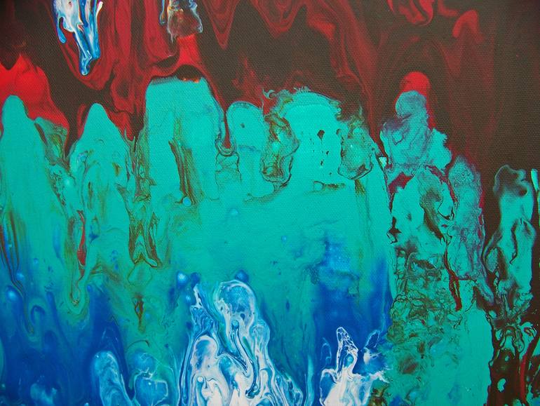 Original Abstract Expressionism Abstract Painting by Jo And Jan Moore Romancing The Stone