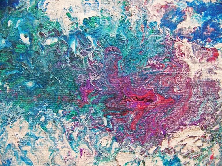 Original Abstract Painting by Jo and Jan Moore Romancing The Stone