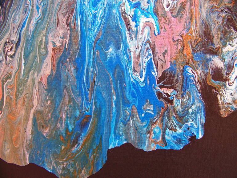 Original Abstract Expressionism Abstract Painting by Jo and Jan Moore Romancing The Stone