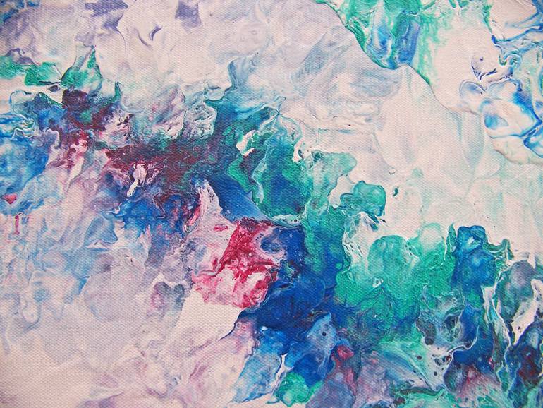 Original Abstract Expressionism Abstract Painting by Jo and Jan Moore Romancing The Stone