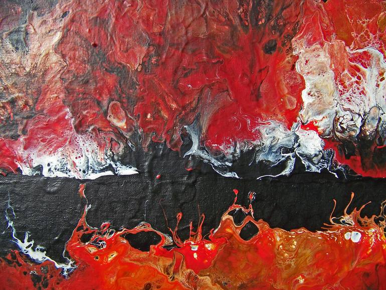 Original Abstract Expressionism Abstract Painting by Jo and Jan Moore Romancing The Stone