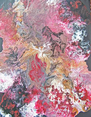 Original Abstract Paintings by Jo and Jan Moore Romancing The Stone