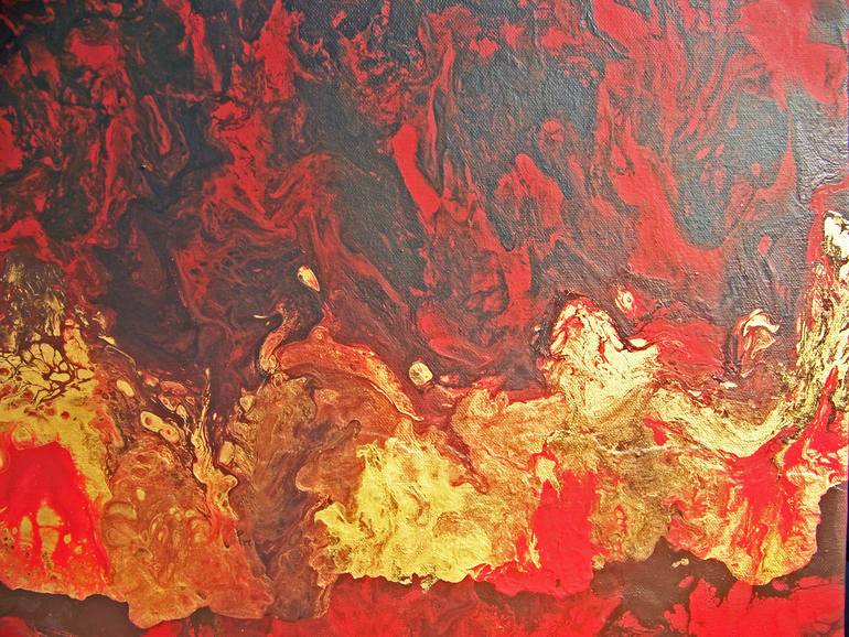 Original Abstract Painting by Jo and Jan Moore Romancing The Stone