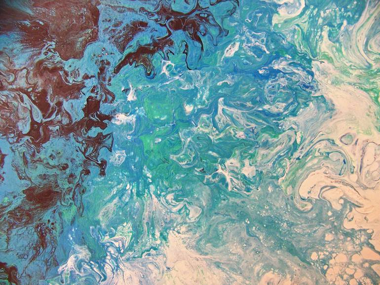 Original Abstract Painting by Jo and Jan Moore Romancing The Stone