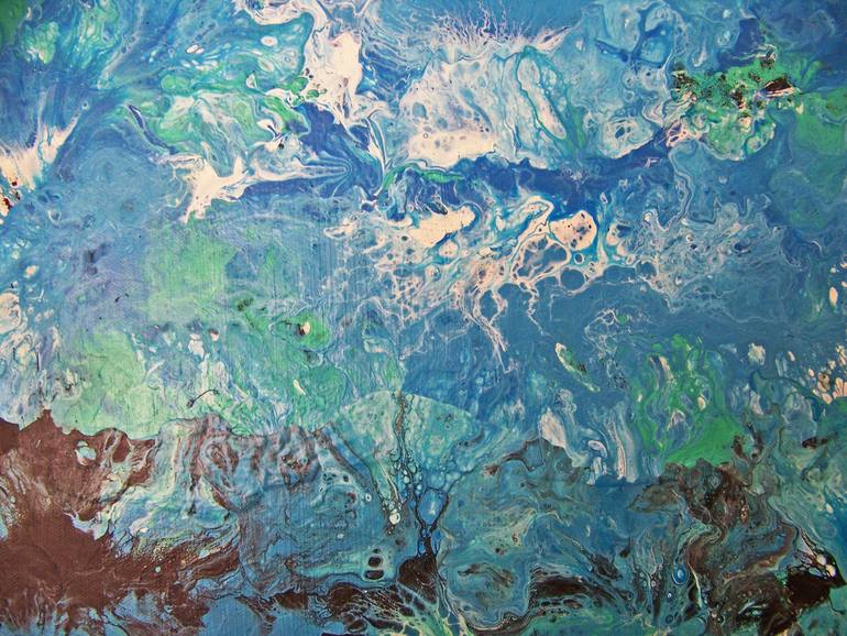 Original Abstract Expressionism Abstract Painting by Jo and Jan Moore Romancing The Stone