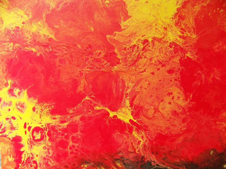 Original Abstract Expressionism Abstract Painting by Jo and Jan Moore Romancing The Stone