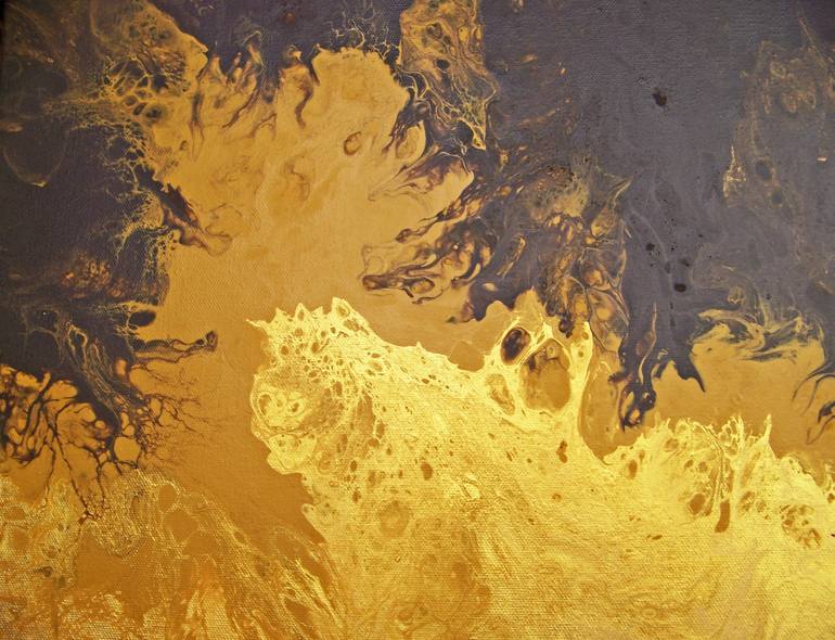 Original Abstract Landscape Painting by Jo And Jan Moore Romancing The Stone