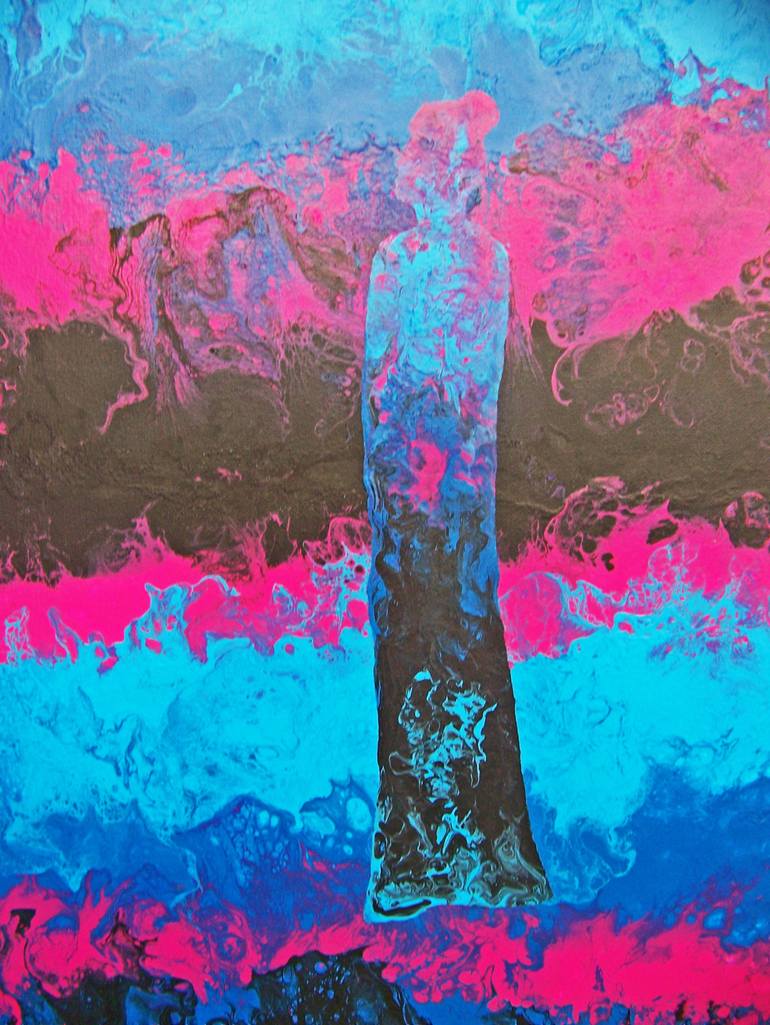Original Abstract Landscape Painting by Jo And Jan Moore Romancing The Stone