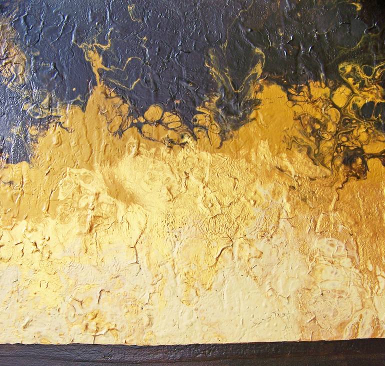 Original Abstract Landscape Painting by Jo and Jan Moore Romancing The Stone