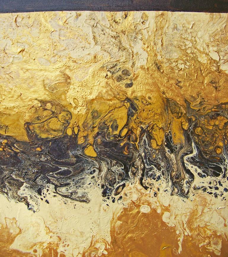 Original Abstract Landscape Painting by Jo and Jan Moore Romancing The Stone