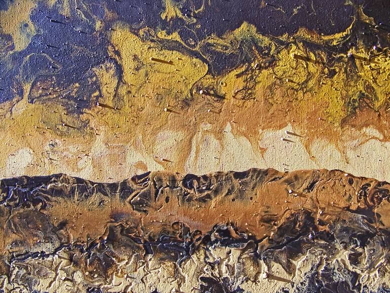 Original Abstract Landscape Painting by Jo And Jan Moore Romancing The Stone