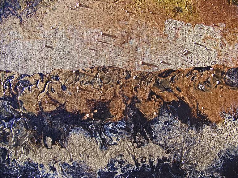 Original Abstract Landscape Painting by Jo And Jan Moore Romancing The Stone