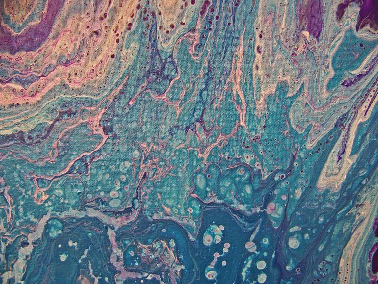 Original Abstract Expressionism Abstract Painting by Jo And Jan Moore Romancing The Stone