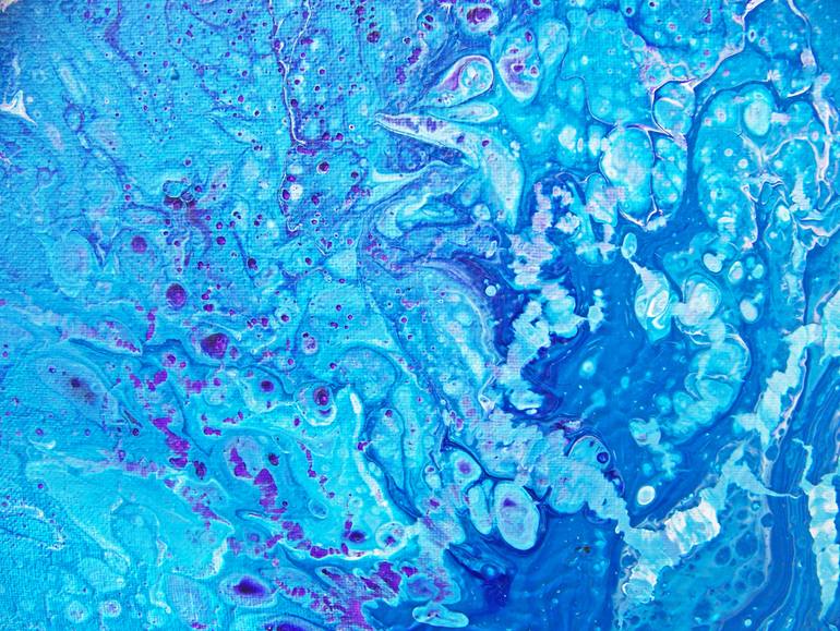 Original Abstract Expressionism Abstract Painting by Jo And Jan Moore Romancing The Stone