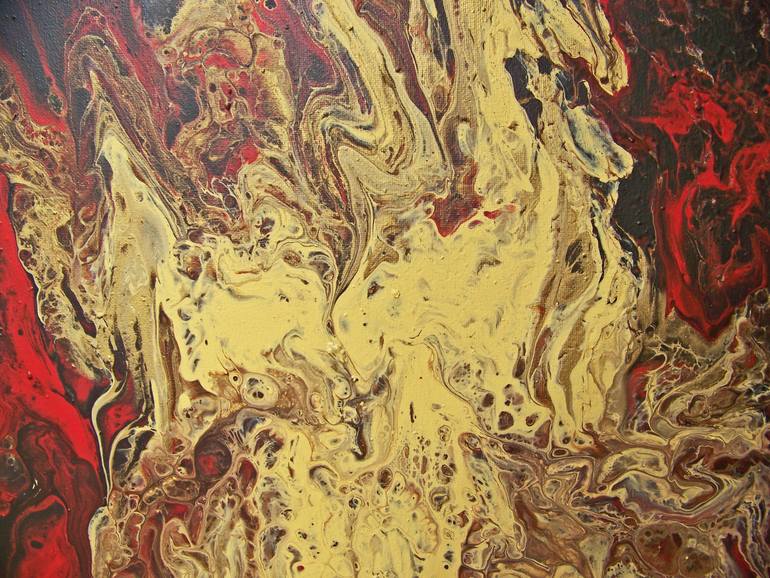 Original Abstract Expressionism Abstract Painting by Jo and Jan Moore Romancing The Stone