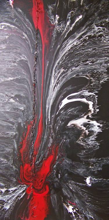 Original Abstract Expressionism Abstract Paintings by Jo and Jan Moore Romancing The Stone