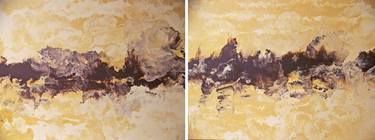 Original Abstract Landscape Paintings by Jo and Jan Moore Romancing The Stone