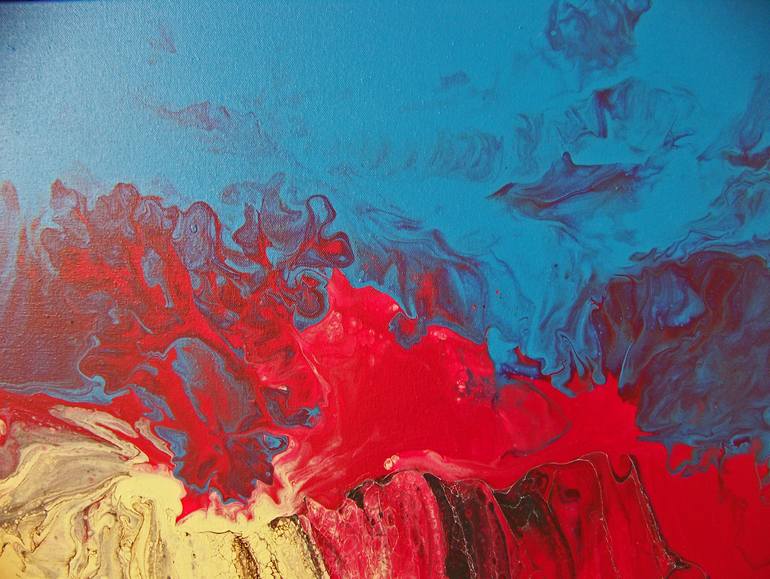 Original Abstract Landscape Painting by Jo And Jan Moore Romancing The Stone