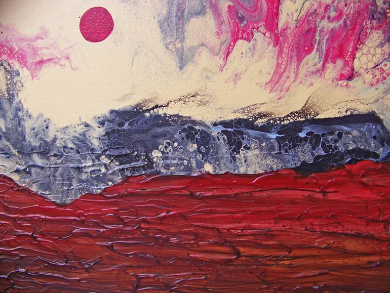 Original Abstract Landscape Painting by Jo And Jan Moore Romancing The Stone