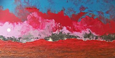 Original Abstract Landscape Paintings by Jo and Jan Moore Romancing The Stone