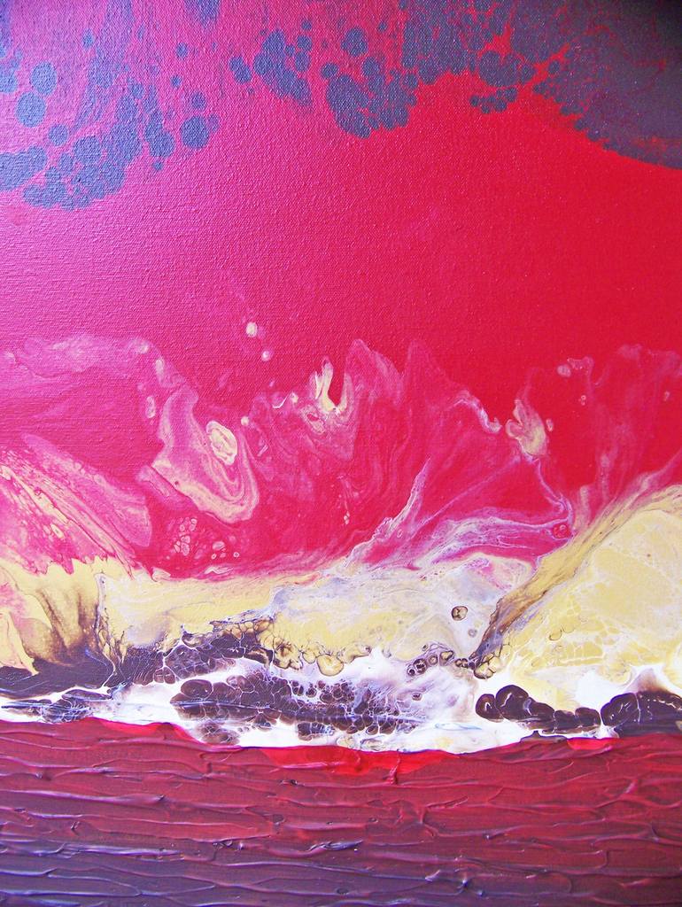 Original Abstract Landscape Painting by Jo and Jan Moore Romancing The Stone