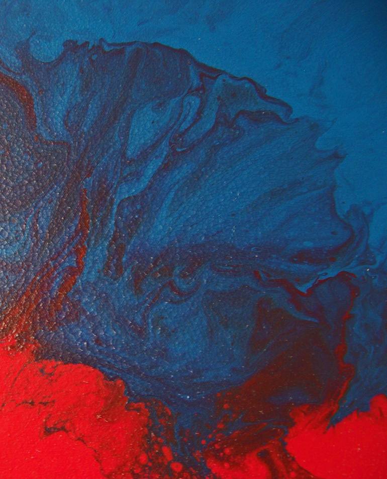 Original Abstract Landscape Painting by Jo And Jan Moore Romancing The Stone