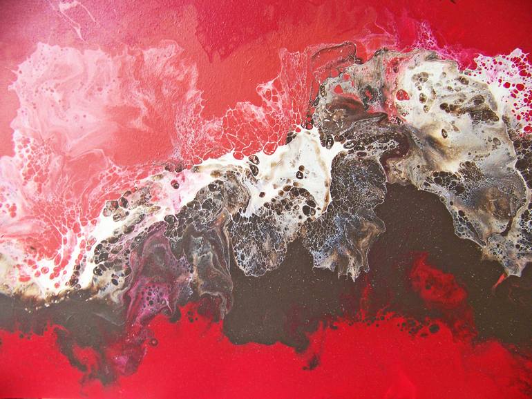 Original Abstract Landscape Painting by Jo And Jan Moore Romancing The Stone