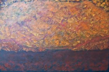 Original Abstract Landscape Paintings by Jo and Jan Moore Romancing The Stone