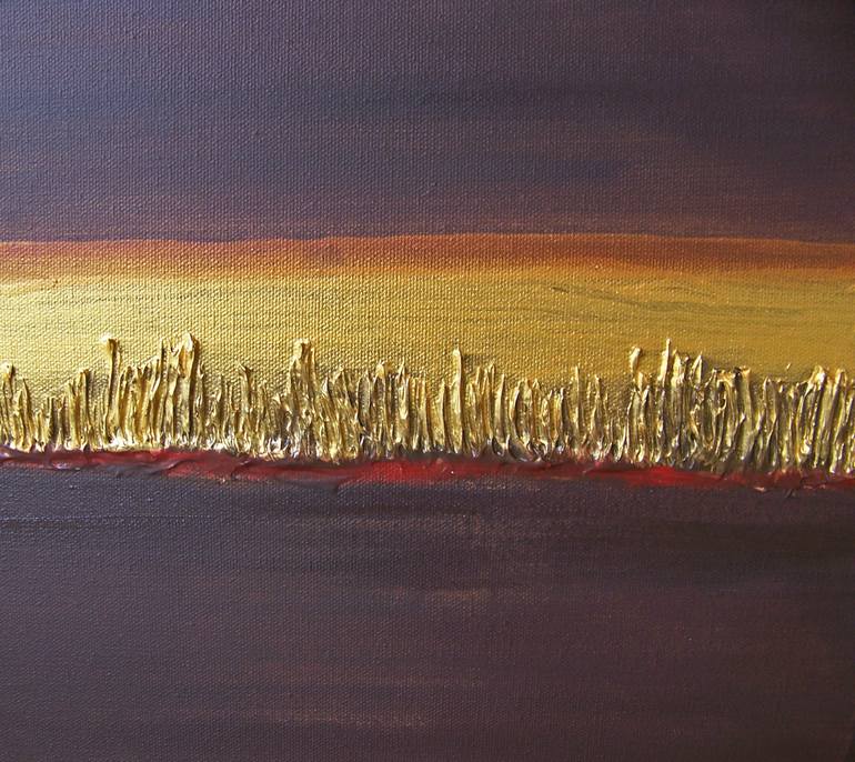 Original Abstract Landscape Painting by Jo And Jan Moore Romancing The Stone