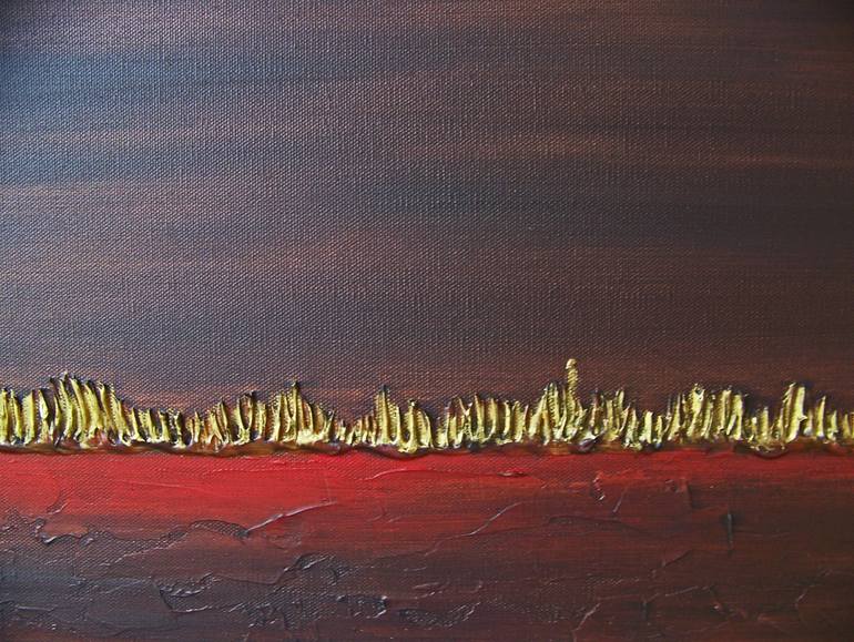 Original Abstract Landscape Painting by Jo And Jan Moore Romancing The Stone