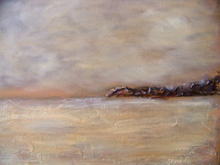 Original Abstract Landscape Painting by Jo and Jan Moore Romancing The Stone