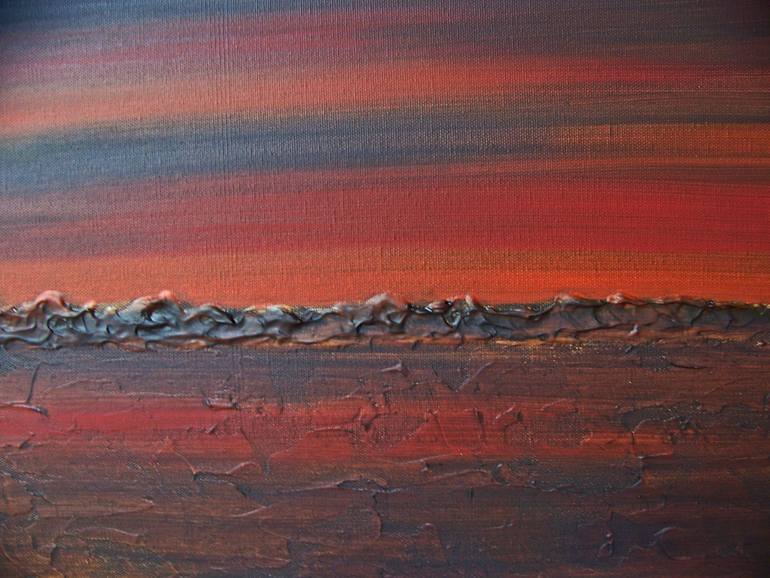 Original Abstract Landscape Painting by Jo and Jan Moore Romancing The Stone