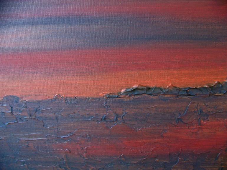 Original Abstract Landscape Painting by Jo and Jan Moore Romancing The Stone