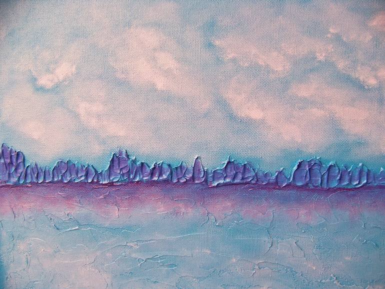 Original Abstract Landscape Painting by Jo And Jan Moore Romancing The Stone