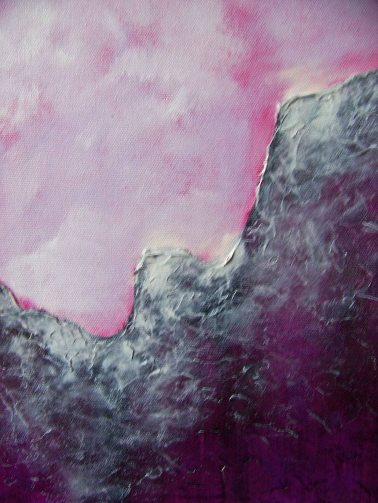 Original Abstract Landscape Painting by Jo and Jan Moore Romancing The Stone