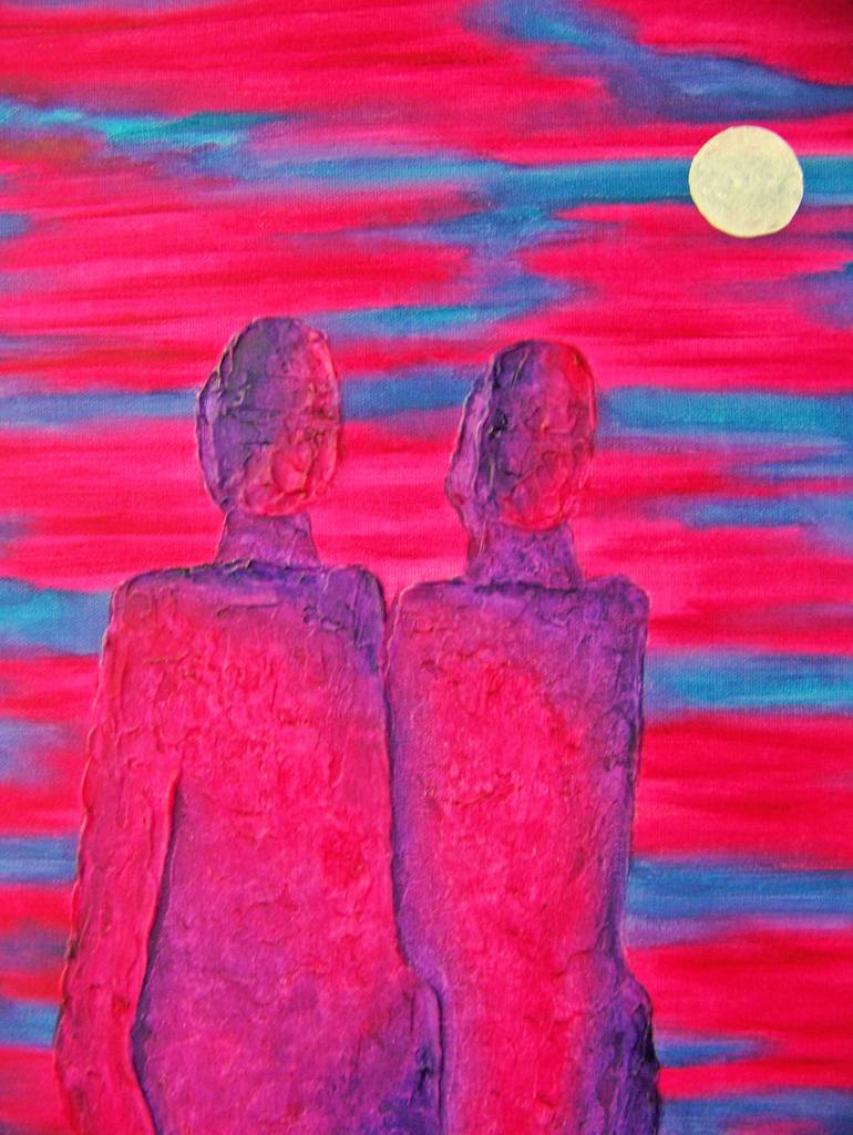 Original Abstract Expressionism Abstract Painting by Jo And Jan Moore Romancing The Stone