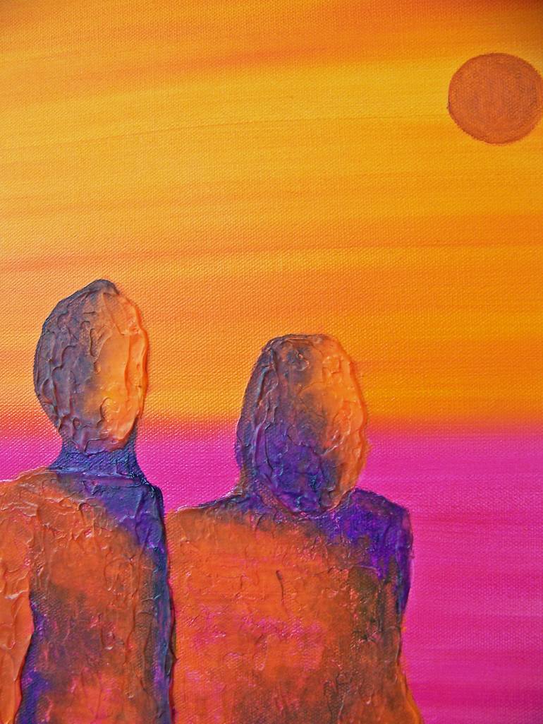Original Abstract Expressionism Abstract Painting by Jo And Jan Moore Romancing The Stone