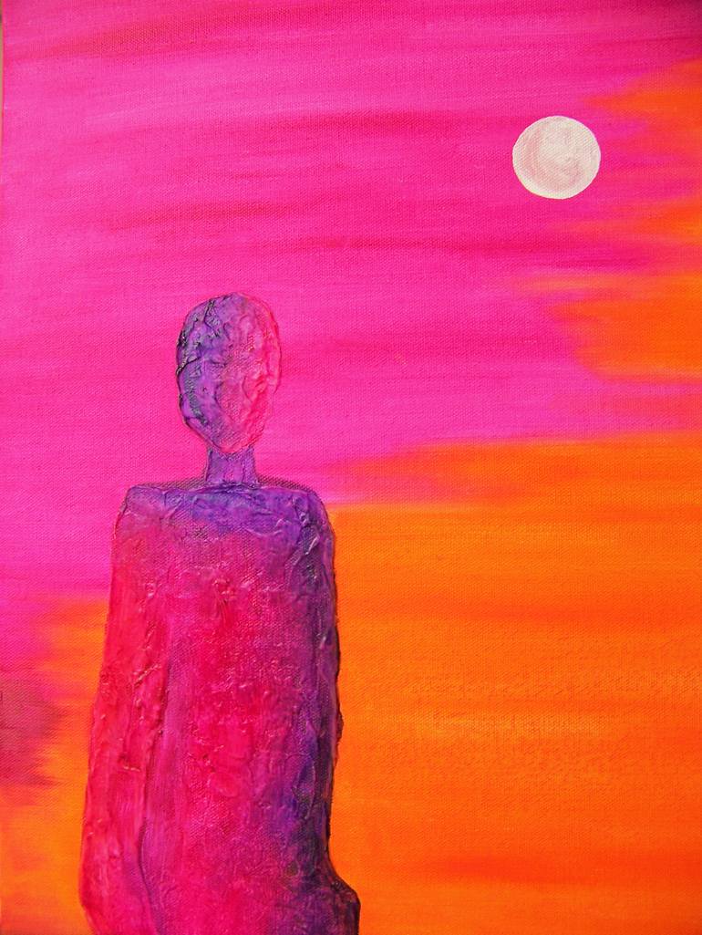 Original Abstract Expressionism Abstract Painting by Jo And Jan Moore Romancing The Stone