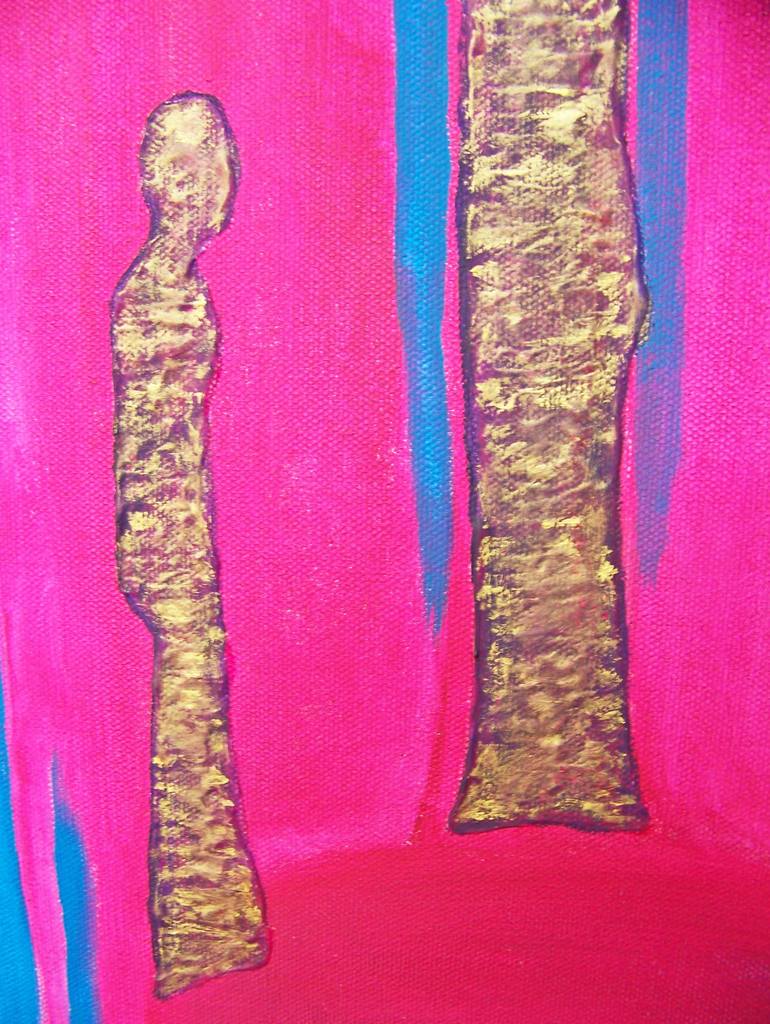Original Abstract Expressionism Abstract Painting by Jo and Jan Moore Romancing The Stone