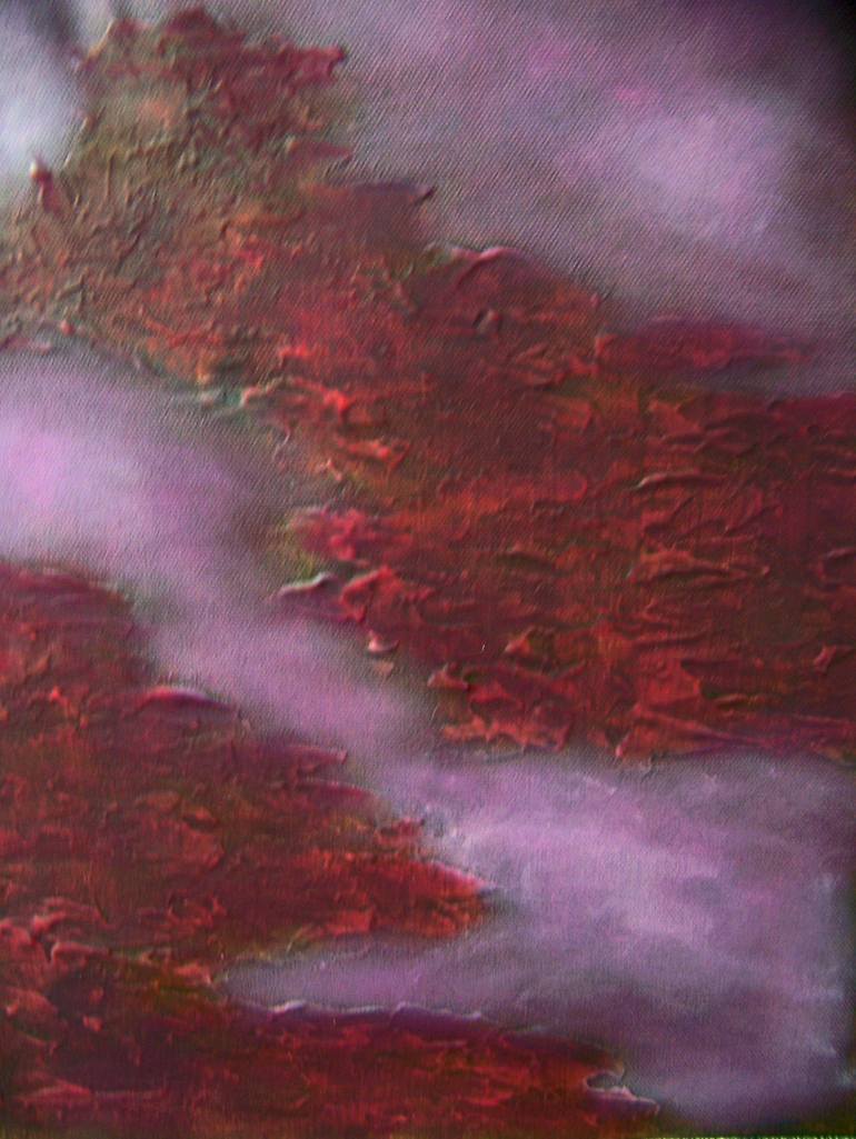 Original Abstract Landscape Painting by Jo And Jan Moore Romancing The Stone
