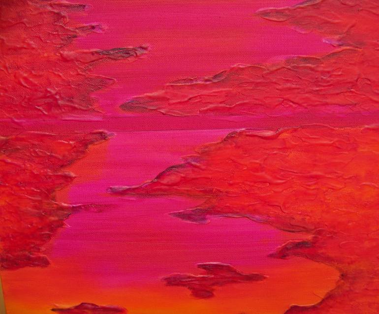 Original Abstract Landscape Painting by Jo And Jan Moore Romancing The Stone