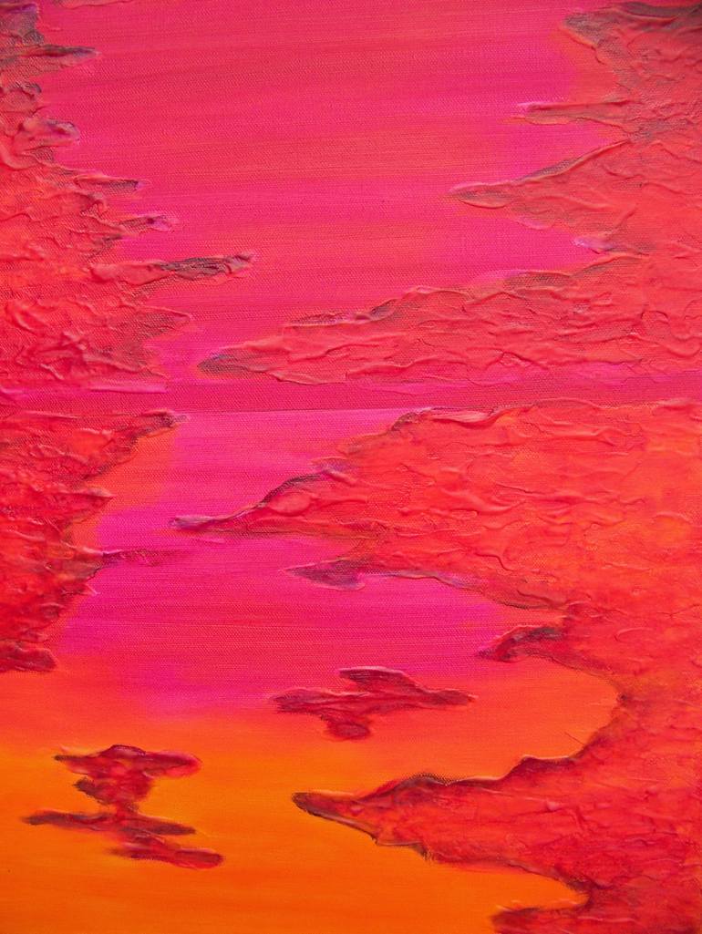 Original Abstract Landscape Painting by Jo And Jan Moore Romancing The Stone