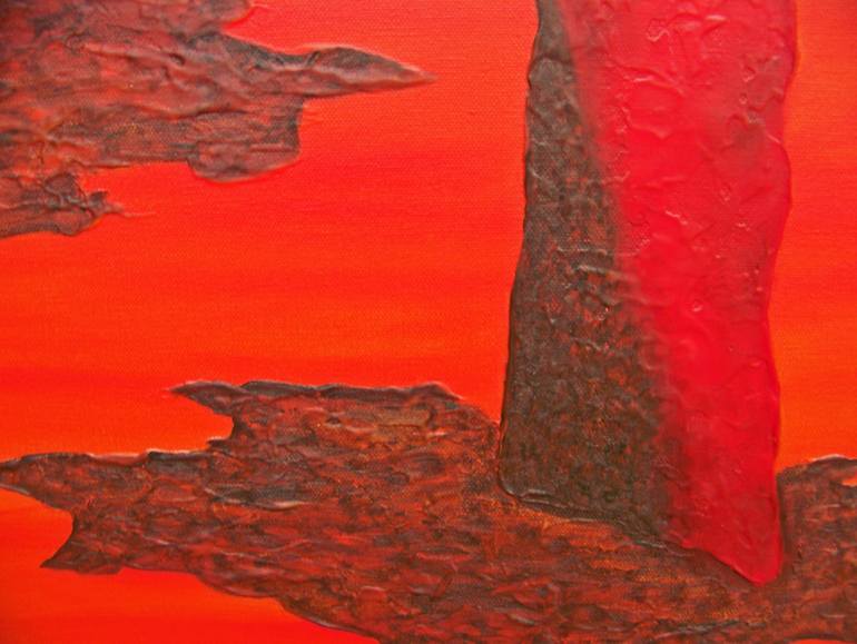 Original Abstract People Painting by Jo And Jan Moore Romancing The Stone