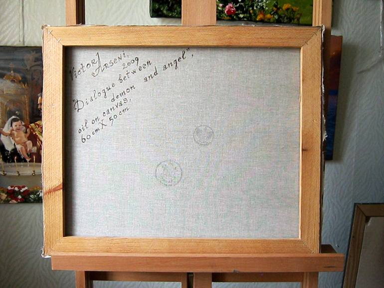 Original Realism Religion Painting by Victor Arseni