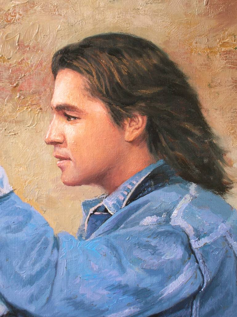 Original Realism Religion Painting by Victor Arseni