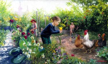 Print of Fine Art Children Paintings by Victor Arseni