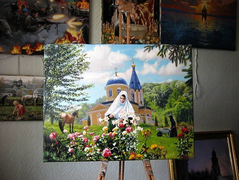 Original Contemporary Religion Painting by Victor Arseni
